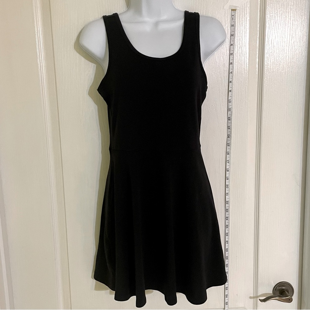 Hell Bunny Sleeveless Skater Dress with Skeleton Cutout
